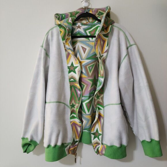 CLH Creating Limitless Heights Mens Full-Zip Hoodie Sweatshirt Y2K Stars Sz 2XL - Picture 7 of 13